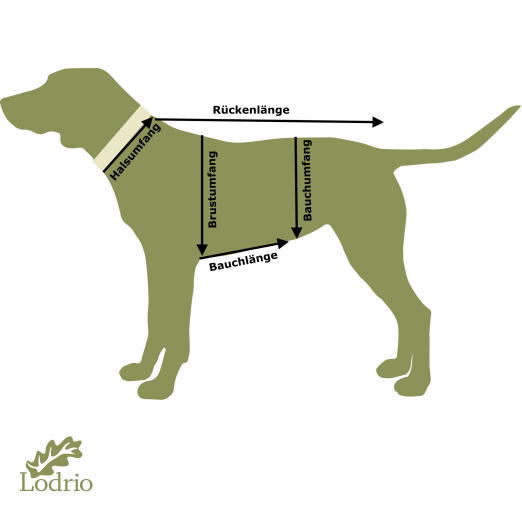 Hundeweste aus Walkloden, dunkelbraun meliert (verschiedene Kragenfarben) – Bild 8