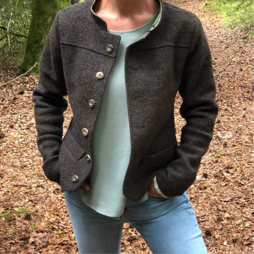 Damenblazer "Hirschliebe" - Limited Edition, oliv meliert – Bild 4