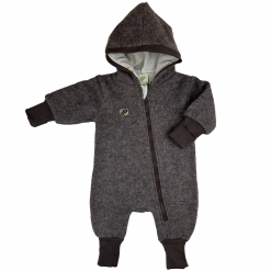 Baby-/Kleinkinder-Overall aus Walkloden, gefüttert, walnussbraun