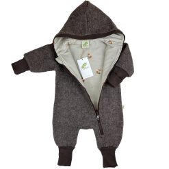 Alternative view of Baby-/Kleinkinder-Overall aus Walkloden, gefüttert, walnussbraun
