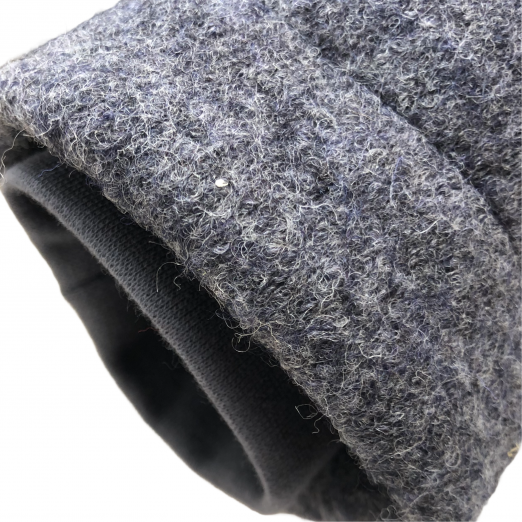 Herrenjacke Walkloden, gefüttert, grau meliert – Bild 4