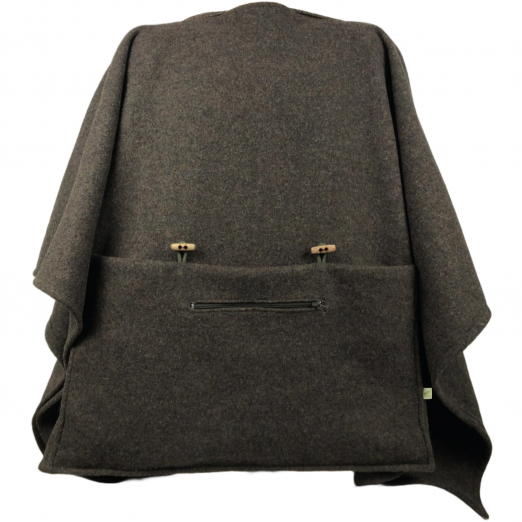 3in1-Poncho aus Walkloden (Kissen, Decke, Poncho) – Bild 13