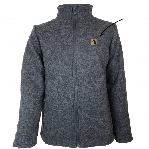 Herrenjacke Walkloden, gefüttert, grau meliert – Bild 5
