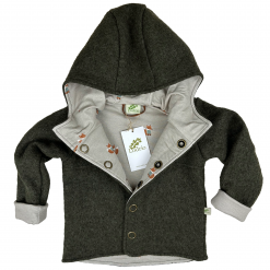Alternative view of Kleinkinder-Jacke aus Walkloden, gefüttert, oliv