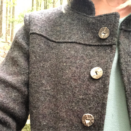 Damenblazer "Hirschliebe" - Limited Edition, oliv meliert – Bild 3